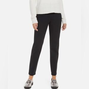 Spanx Black High Waist Straight Leg Ponte Pants Office Work Size Medium Petite